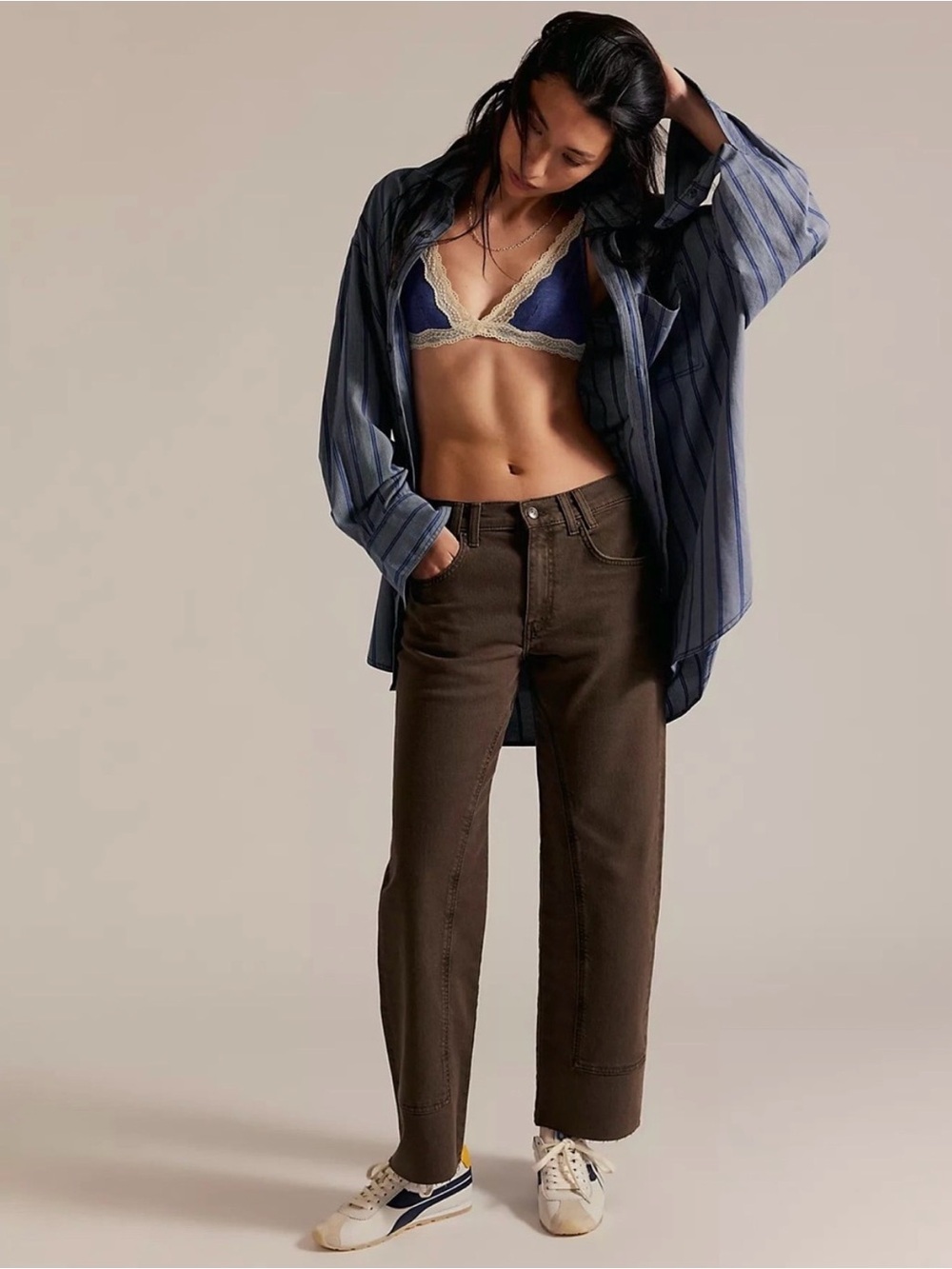 We The Free Risk Taker Raw Hem in Mocha